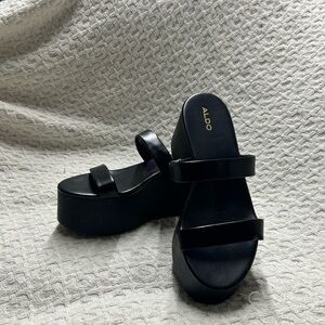 Aldo Chunky Wedge Sandals